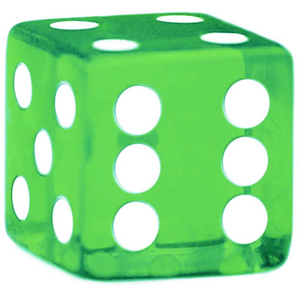 1000x1000 Rounded Corner 16mm Green Dice