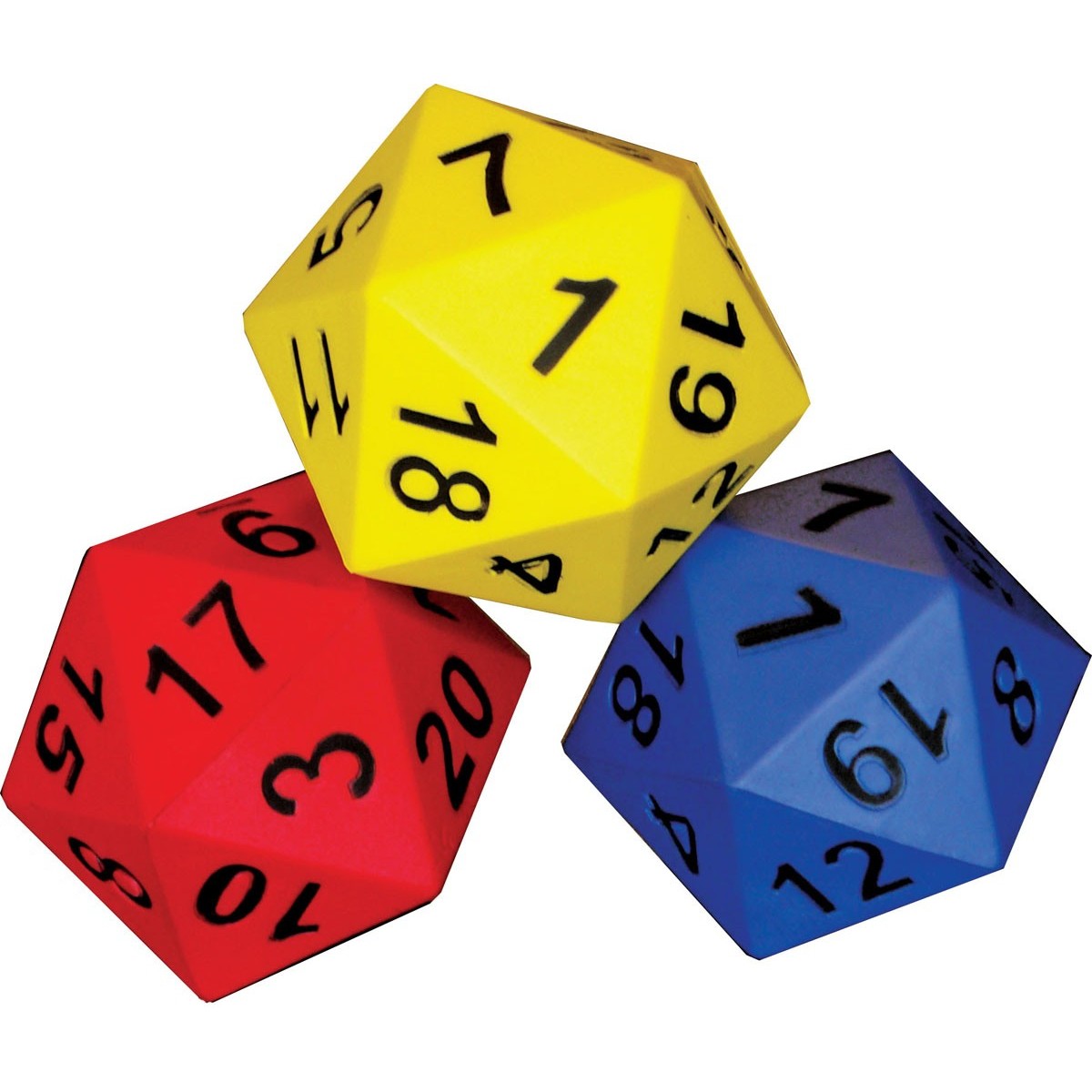 1200x1200 20 Sided Dice Clipart