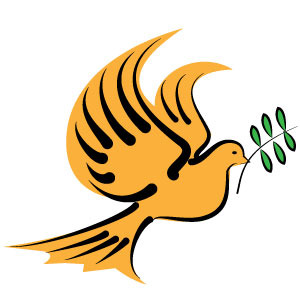 300x300 Dove With Olive Branch Vector