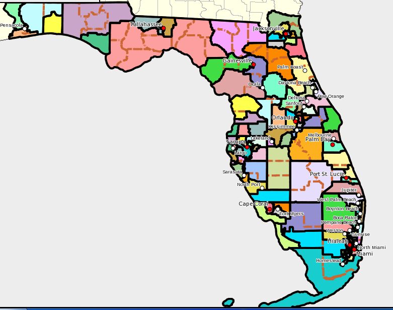 781x615 Florida's New State House Map Mattsmaps