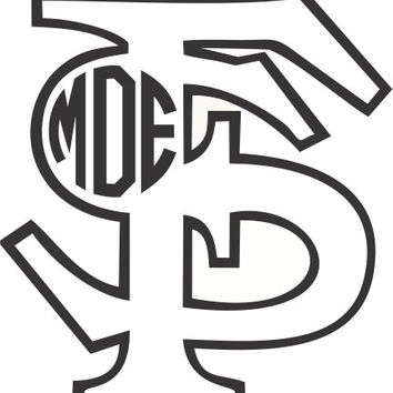 354x354 Florida State Monogram Sticker~ Florida From Twangboutiquedotcom
