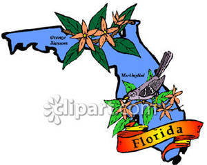 300x239 State Of Florida Clipart