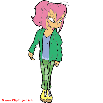 400x400 Fashion Girl Clipart Image