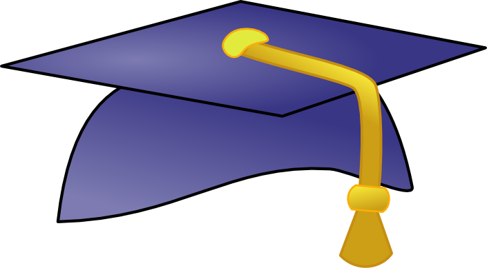 705x389 Graduation Caps Clip Art