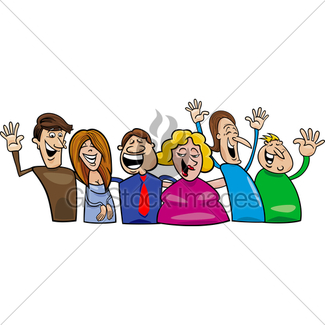 325x325 Big Set Of Happy People Gl Stock Images