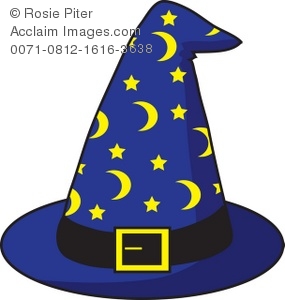 285x300 Free Clipart Illustration Of A Wizard's Hat