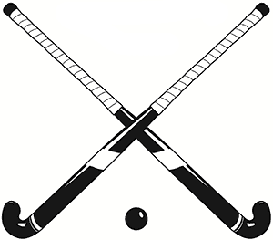 300x263 Crossed Field Hockey Sticks