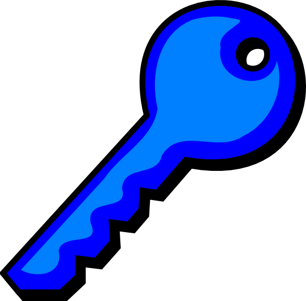 600x590 Dark Blue Key Clip Art