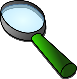 294x299 Magnifier Glass Clip Art