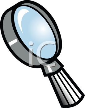 275x350 Cartoon Magnifying Glass