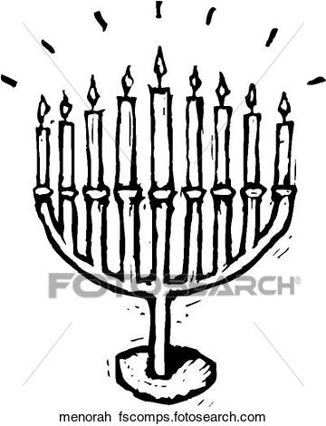 360x470 Clipart Of Menorah Menorah