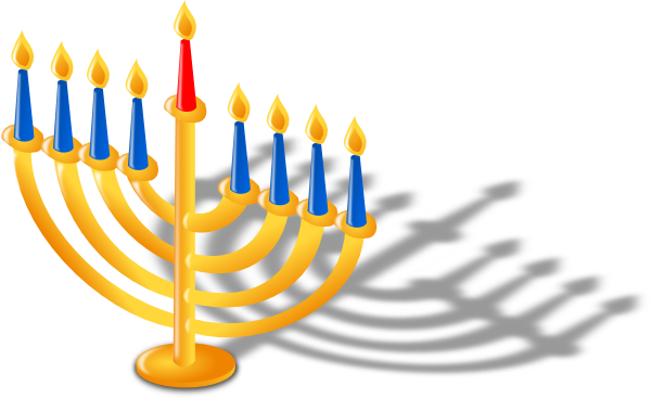 600x367 Menorah Clip Art