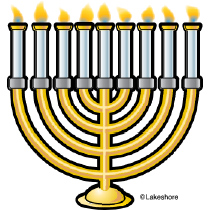 210x210 Menorah Clip Art