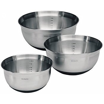 350x350 Brabantia Mixing Bowl Set, 1 L, 1.6 L And 3 L