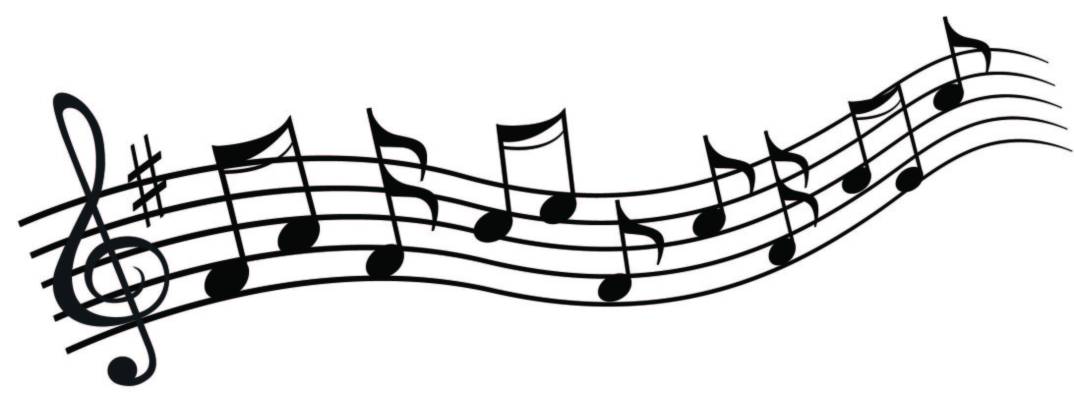2184x843 Music Notes Clipart Winter