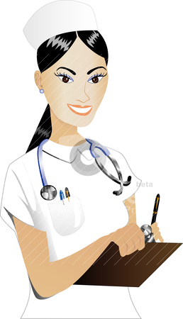 258x450 Nurse Clipart Vector