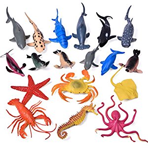 300x300 Sea Animals Bath Toys Rubber Ocean Creatures