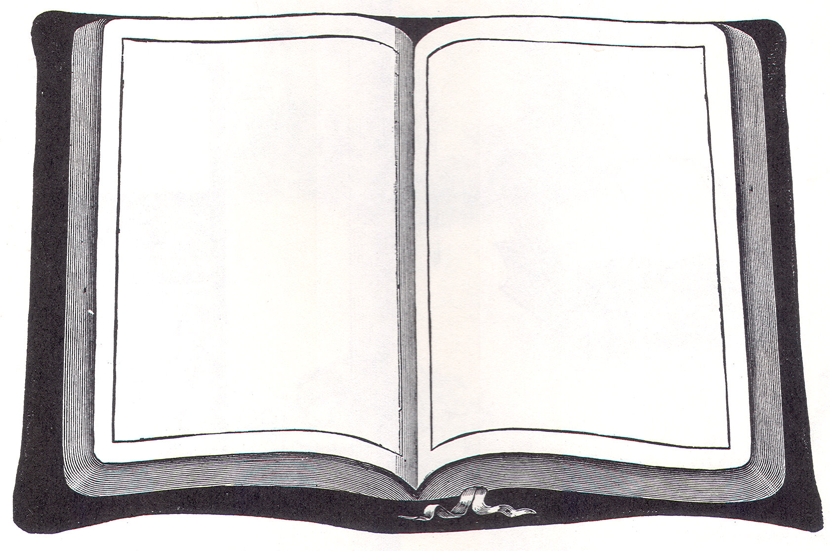 1680x1115 Open Book With Blank Pages Clipart