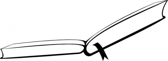 552x200 Book Clipart Open