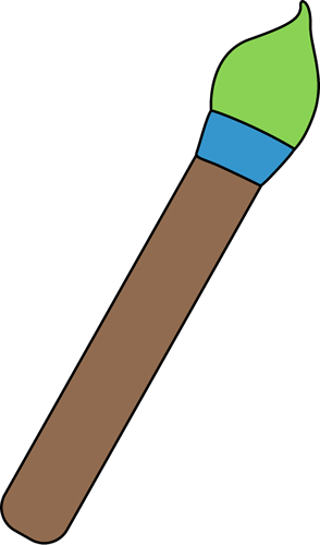 294x500 Green Art Paint Brush Clip Art