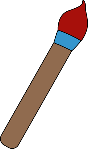 294x500 Red Art Paint Brush Clip Art