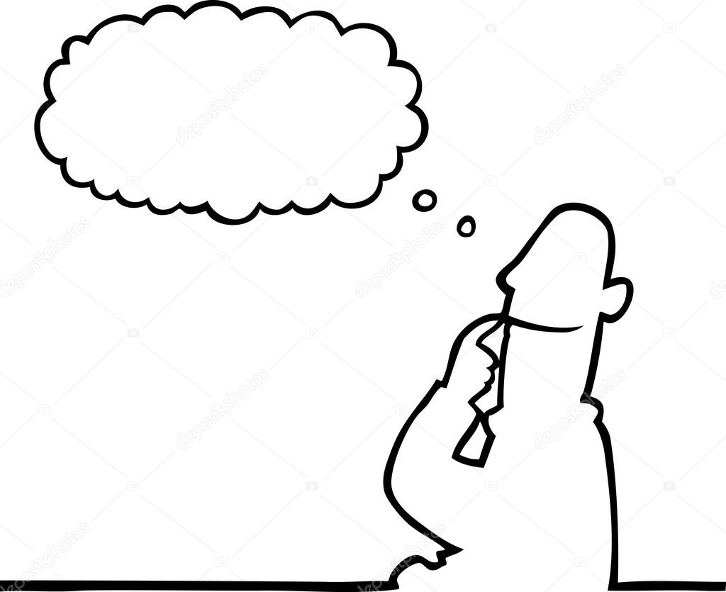 1024x835 Person Thinking Of Something Stock Vector Noedelhap