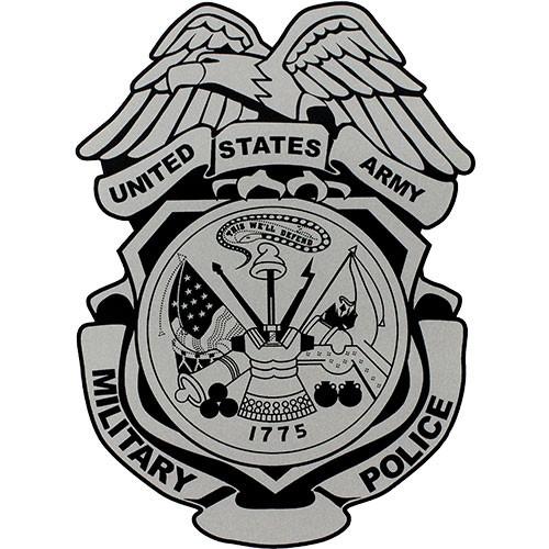 500x500 Military Police Badge Clear Decal Usamm