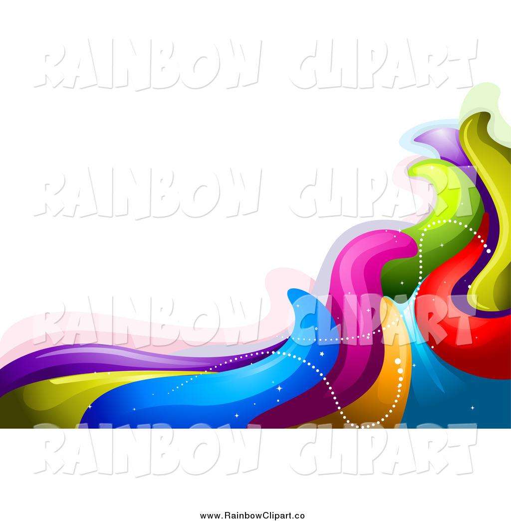 1024x1044 Vector Clip Art Of A Background Of Rainbow Waves By Bnp Design