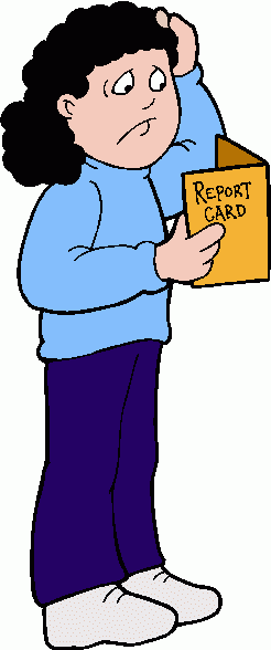 246x588 Free Clipart Of Bad Report Card