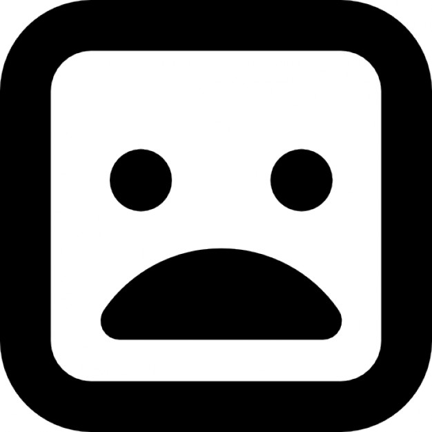 626x626 Shocked Face Of Square Shape Icons Free Download