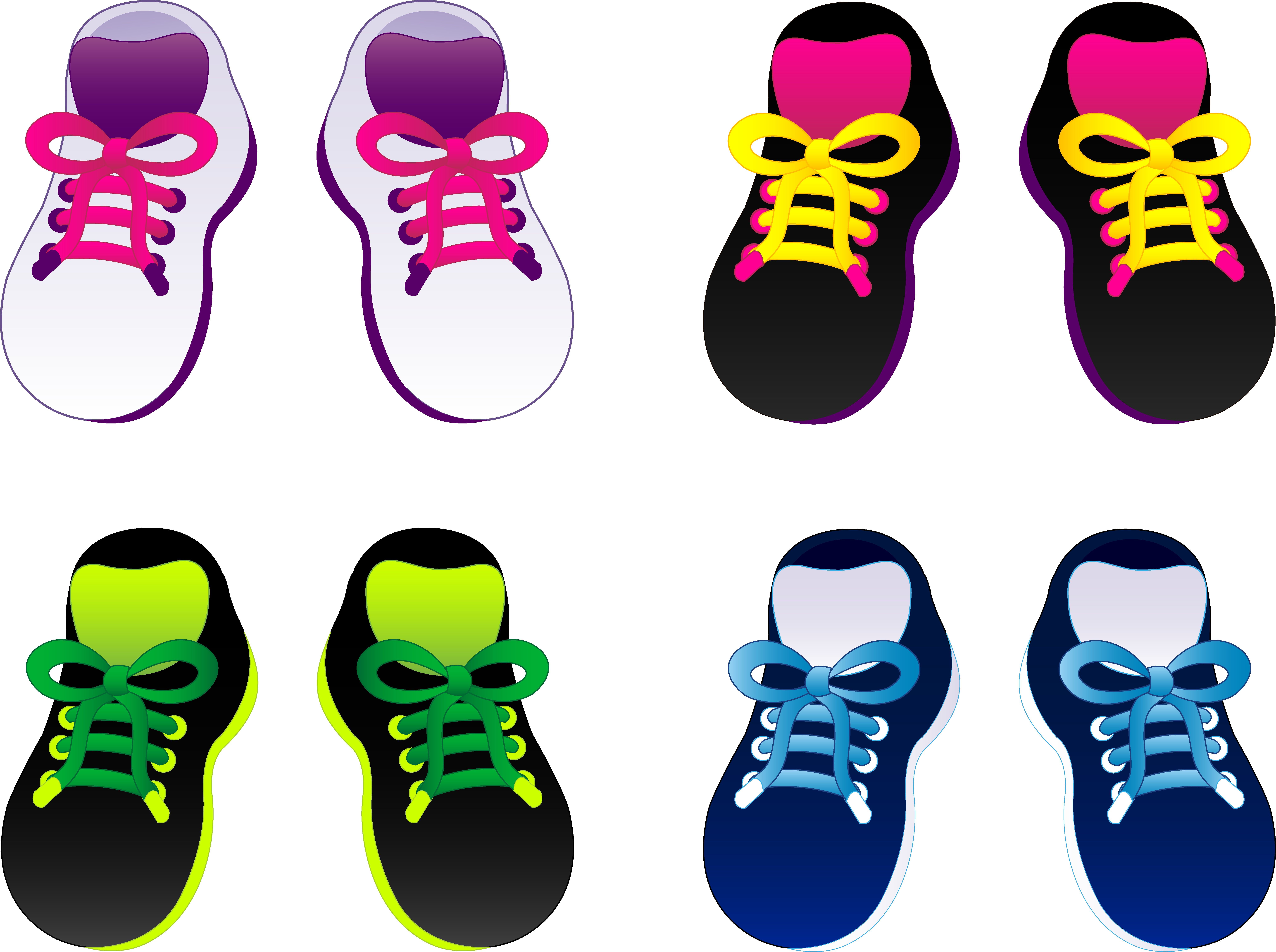 8192x6115 Gym Shoes Clipart Childrens Shoe