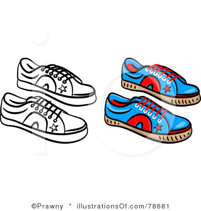 400x420 Red Tennis Shoes Clipart
