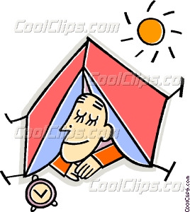 268x300 Person Sleeping In A Tent Vector Clip Art