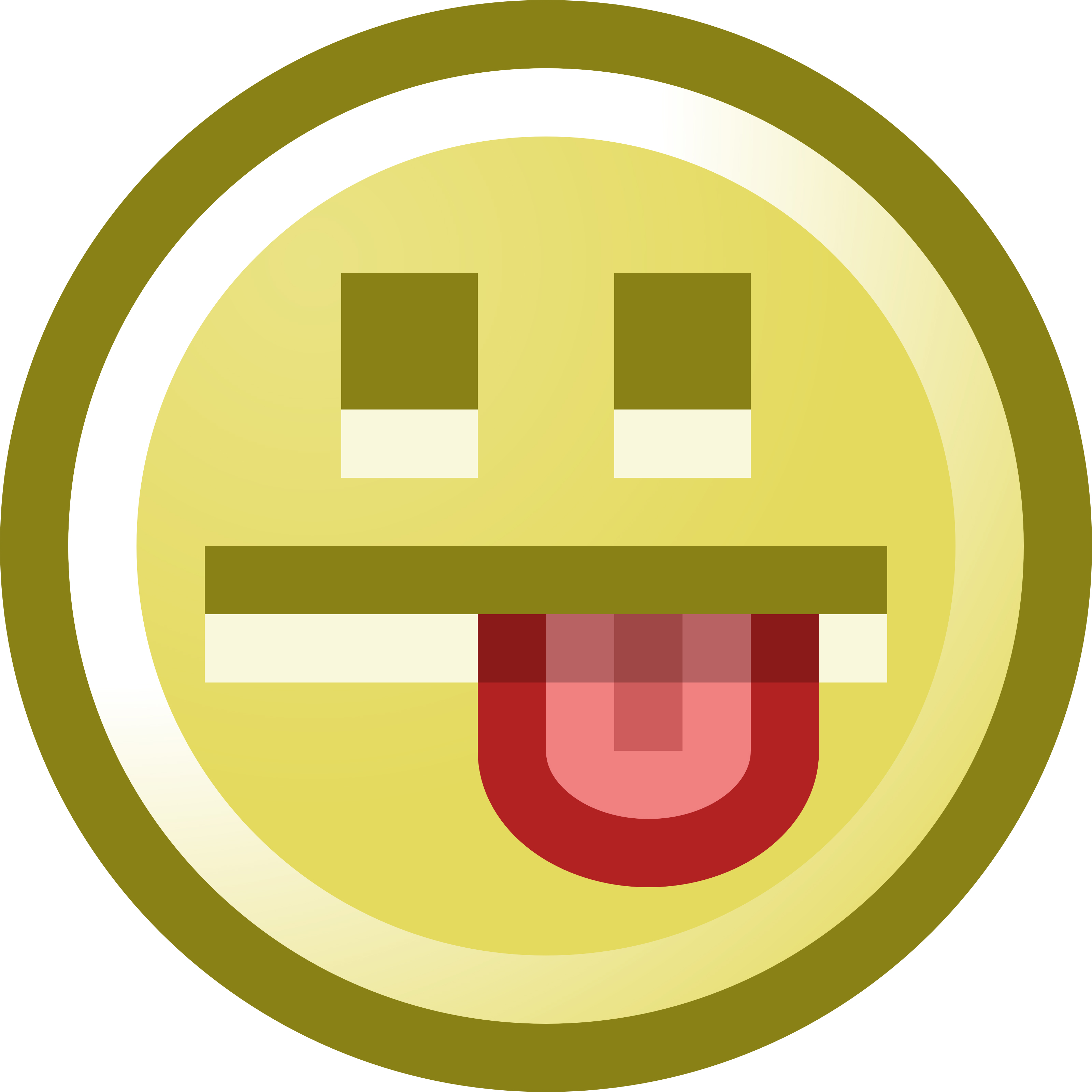3200x3200 Smiley Face Sticking Tongue Out Clip Art Illustration