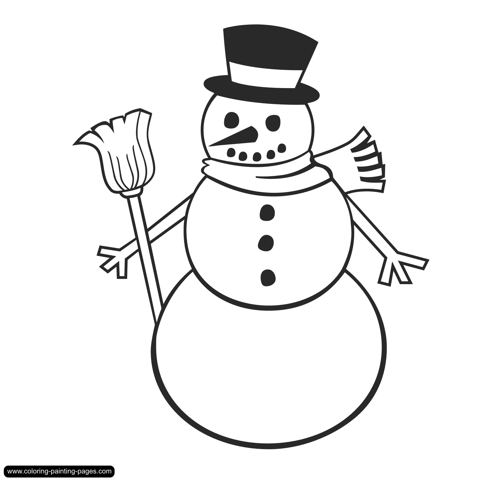 1654x1654 Snowman Coloring Pages