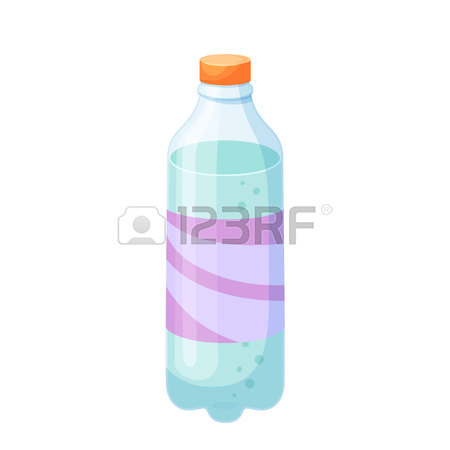 450x450 Soda Bottle. Drinks And Soda Plastic Bottle Vector Illustration