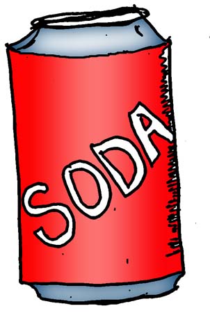 302x450 Soda Can Cartoon Clipart