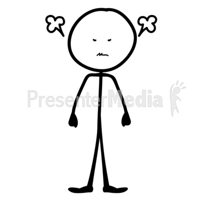 400x400 Angry Stick Figure Clipart