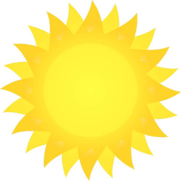 600x600 Bright Sun Clipart