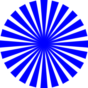 300x300 Royal Blue Sun Rays Clip Art