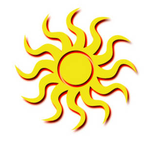 300x300 Graphic Art Sun Sun. This Is An Image Of A Yellow Sun,