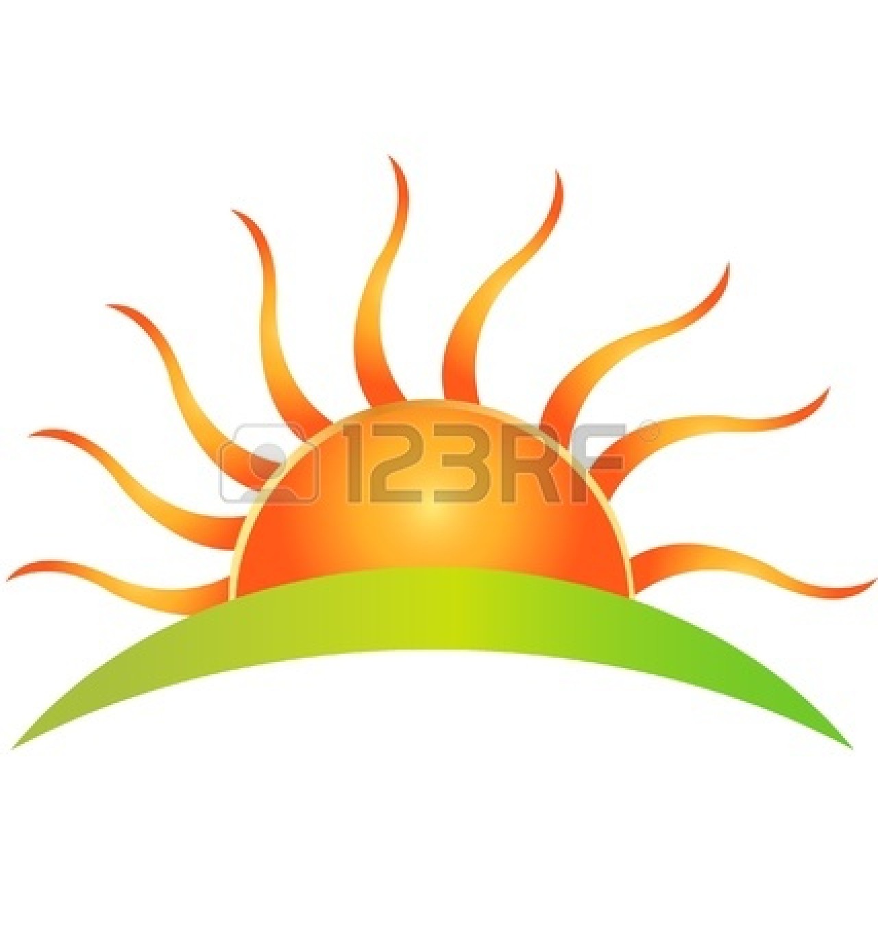 1281x1350 Half Sun With Rays Clipart