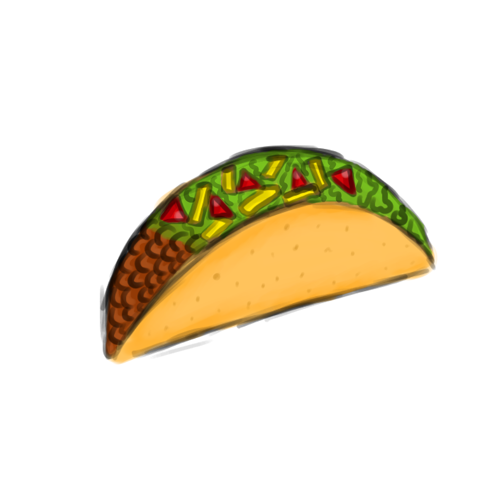 1000x1000 Taco Clipart Transparent Background