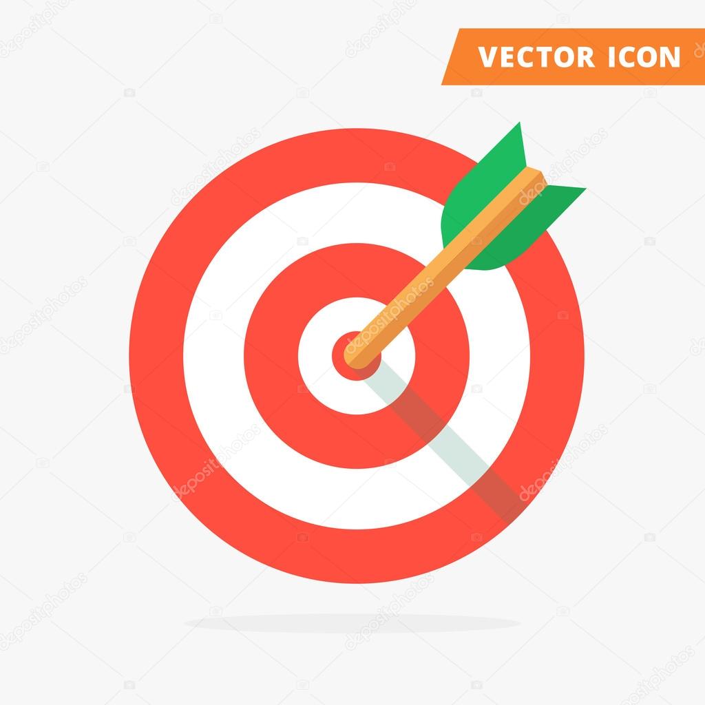 1024x1024 Color Target Icon Vector Stock Vector