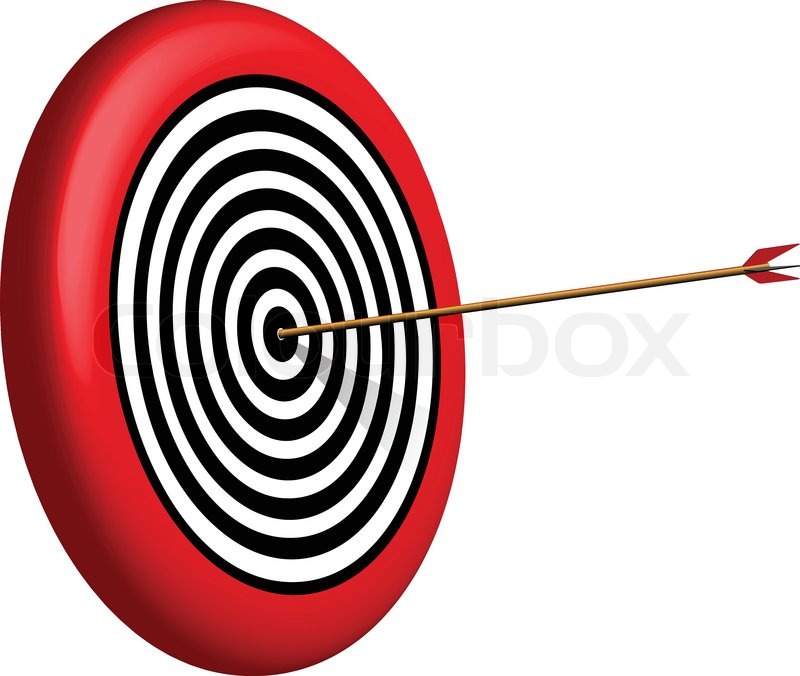 800x676 Target And Arrow Stock Vector Colourbox