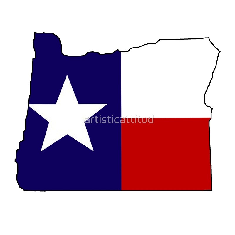 800x800 Texas Flag Oregon Outline Art Prints By Artisticattitud Redbubble