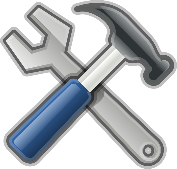 600x571 Andy Tools Hammer Spanner Clip Art