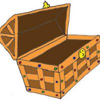 200x200 Clipart Of Treasure Chest