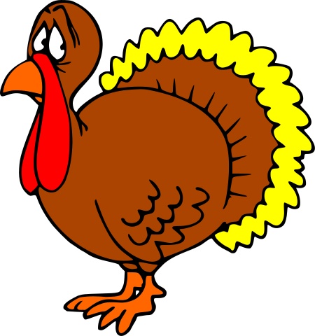 450x480 Turkey Clipart Scared