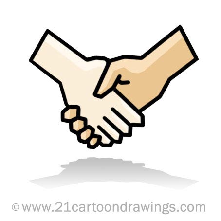 454x454 Hands Shaking Clipart